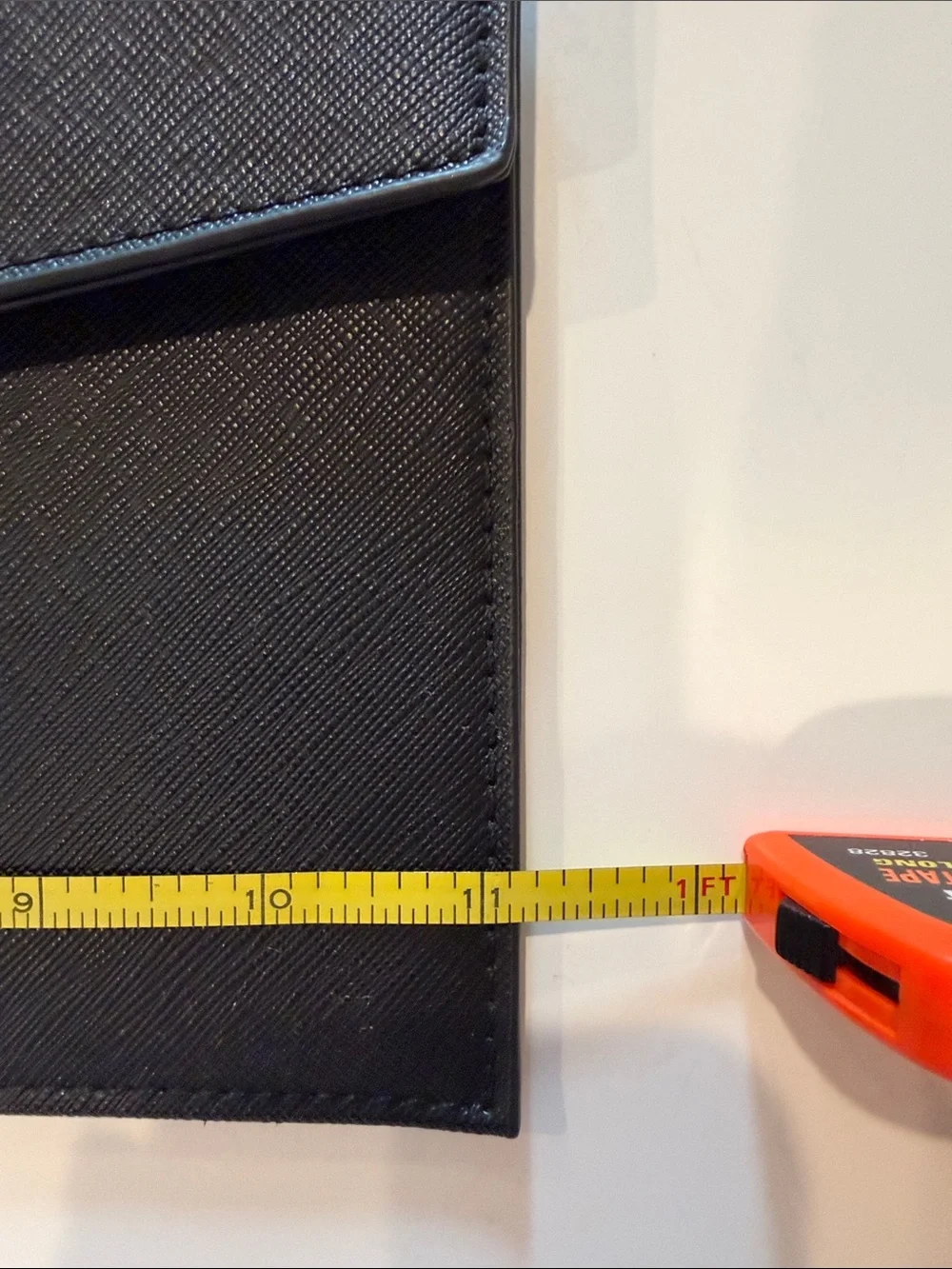 Black Envelope Leather Document Sleeve - Men
